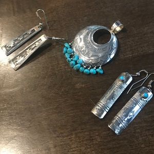 SOLD Southwestern Sterling & Turquoise Bundle